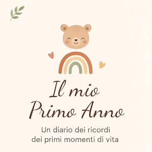 Diario Per il Primo Anno del neonato- Planner digitale stampabile PDF - Regalo per neomamme