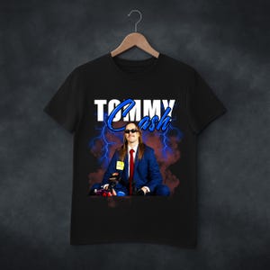 Tommy Cash Lightning Meme T-shirt, grappig persconferentie espresso shirt, virale internet humor shirt, espresso liefhebber cadeau