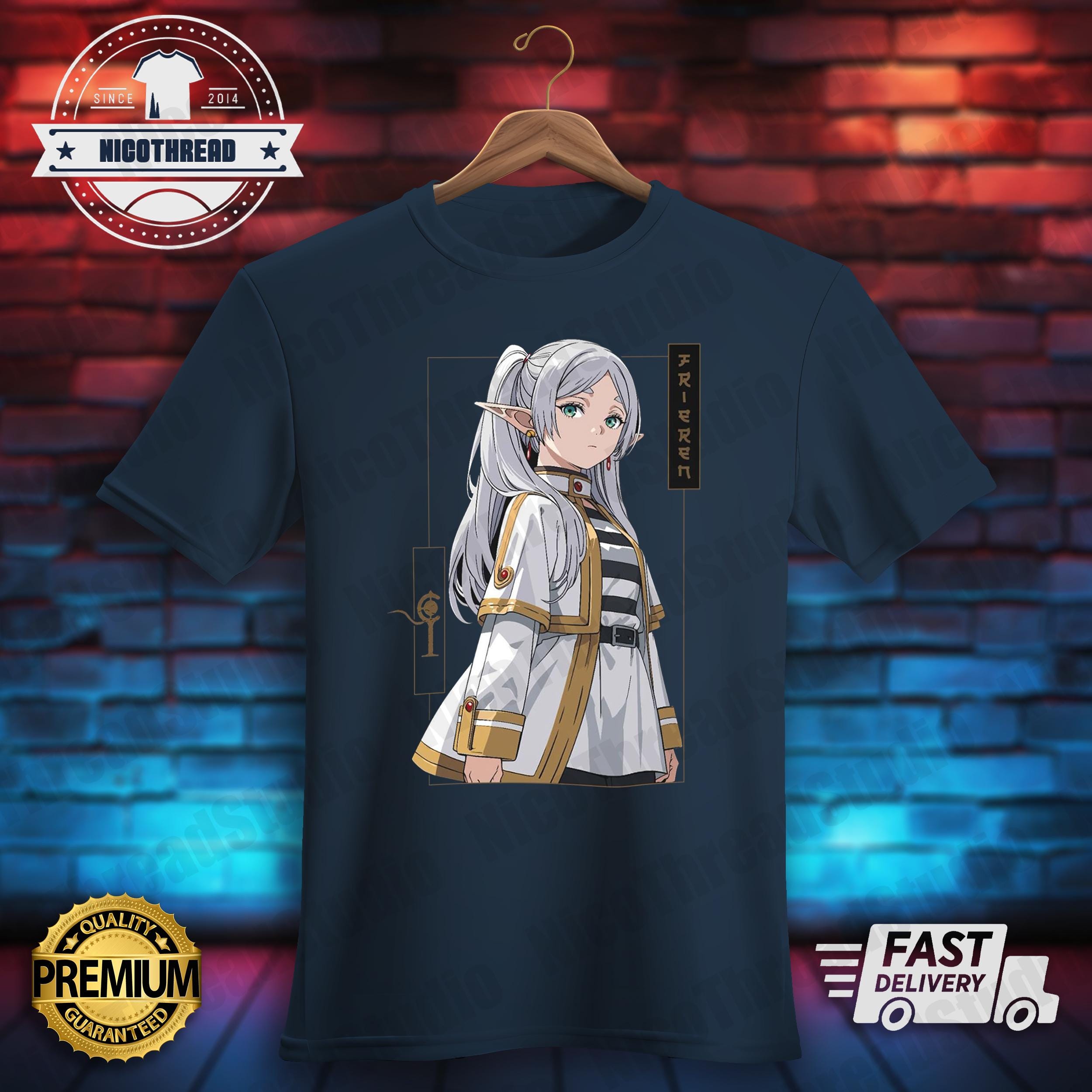Frieren Anime Tshirt design - Sousou no Frieren fan merchandise