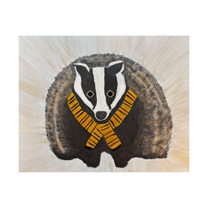 House of Loyalty Badger Art Print - 10&quot; x 8&quot;