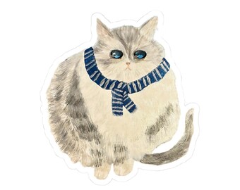 Pegatina del gato de la Casa de la Sabiduría