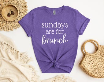 Chemise brunch du dimanche, chemise brunch drôle, chemise brunch club, cadeau d'anniversaire pour elle, chemise pour dimanche, chemise pour brunch, chemise dimanche Funday