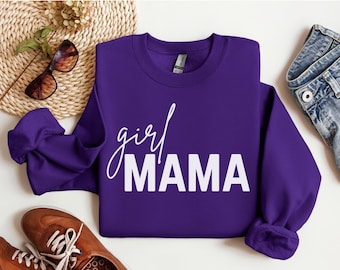Sweat-shirt maman fille, cadeaux pour maman, cadeau d'anniversaire pour maman, cadeaux pour fille maman, col rond pour maman, cadeaux pour nouvelle maman, col rond maman fille