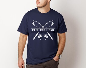 Reel Cool Dad, Regalo per la festa del papà a tema pesca, Maglietta Reel Cool Dad, Maglietta da pesca per papà, Reel Cool Grandpa, Maglietta da pesca per nonno
