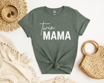 Chemise maman garçon, chemise maman fille, chemise maman jumelle, chemise maman chien, cadeau pour maman, cadeau d'anniversaire pour elle, cadeau pour nouvelle maman, chemise pour nouvelle maman