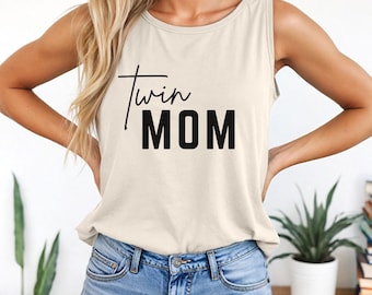 Camiseta de tirantes personalizada para mamá, camiseta de tirantes para mamá, camiseta de tirantes para mamá niño, camiseta de tirantes para mamá niña, camiseta de tirantes para mamá perro, camisetas para mamá gemela, regalo para mamá, regalo de cumpleaños para ella