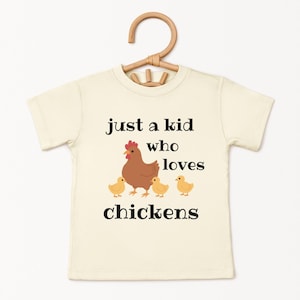 Just A Kid Who Loves Chickens, Just A Girl Who Loves Chickens, Just A Boy Who Loves, Toddler Chicken Shirt, Chicken Toddler Shirt, Chickens