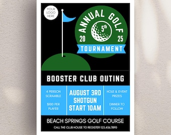 Golf Outing Invite, Golf Event Invite, Golf Outing Flyer, Memorial Golf Outing Flyer, Golf Fundraiser Flyer, Golf Tournament Flyer, Template