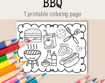 Food Coloring Page, Dessert Coloring Book, Dessert Coloring, Food And Drink Coloring Page, Printable Food Coloring, Cute Food Coloring Page