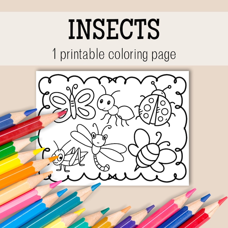 Insect Coloring Page, Insect Coloring Pages, Insect Coloring, Insect ...