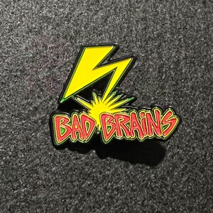 thumbnail image 2 of Bad Brains 1" Pin Button – B023B – Original Rock & Pop Music Badge 2 of 3