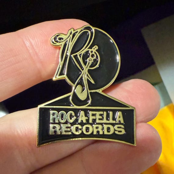 Roc-a-fella Records Pin - Enamel Lapel - Hip Hop Record Label