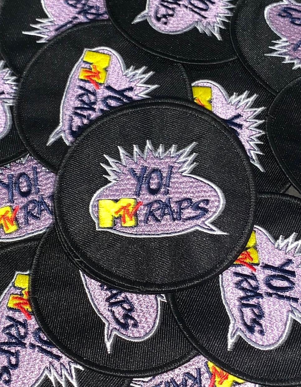 Yo! Mtv Raps Patch - 90s Golden Era Boom Bap Old School Hip Hop Tv show - Fab five freddy Ed lover music videos - Embroidered