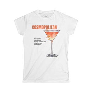 Cosmopolitan Cocktail Women&#39;s Tee: Fun Party Graphic Shirt