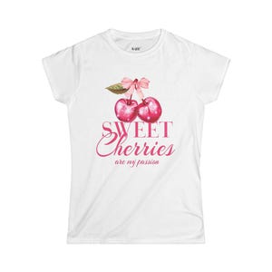 Sweet Cherries Y2K Women&#39;s Softstyle Tee