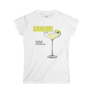 Daiquiri Recipe Tee: Women&#39;s Softstyle Cocktail Shirt
