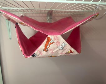 Hamaca para litera doble: Cama colgante de vellón para hurones y ratas (38 cm)