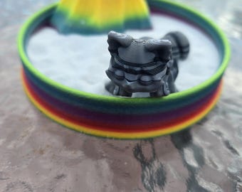 Flexi raccoon, 3D printed raccoon