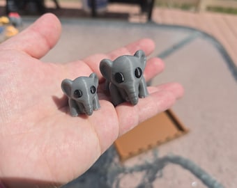 Baby elephant, 3d printed mini elephant