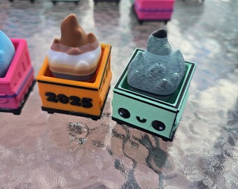 Dumpster Fire Fidget Clicker: Novelty Desk Toy