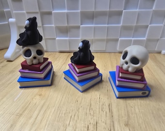 3d printed bookstack clicker, desk decor