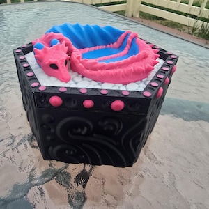 Dragon jewelry box, 3d printed storage box