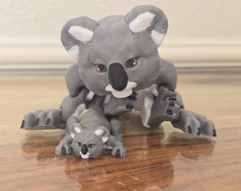 3D Printed Articulated Koala, Flexi Toy
