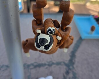 3d printed sloth, Flexi sloth