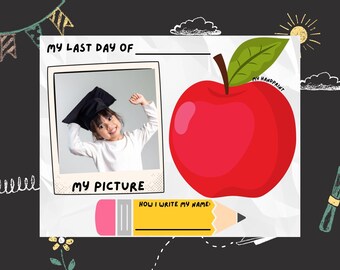 Kindergarten last day of school printable, Preschool last day of school printable, any grade last day of school