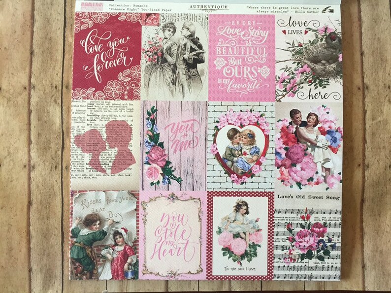 Authentique Romance 12 x 12 Collection Kit Love