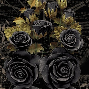 Graphic 45 Rose Bouquet Flowers, Photogenic Black