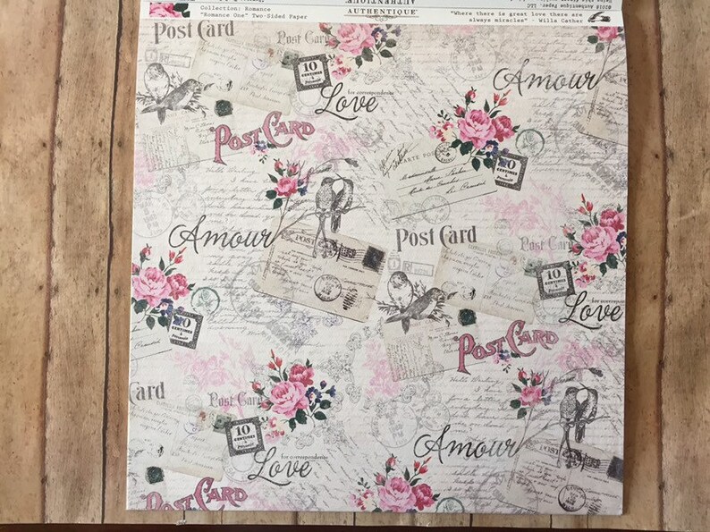 Authentique Romance 12 x 12 Collection Kit Love
