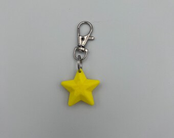 Mario Star Keychain
