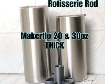 Makerflo 20oz 30oz THICK Fatty 3D Printed Cup Turner Insert Hub for Rotisserie Rod Turners #19