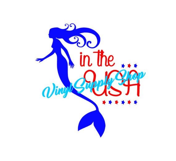Free Free 297 Mermaid In The Usa Svg SVG PNG EPS DXF File