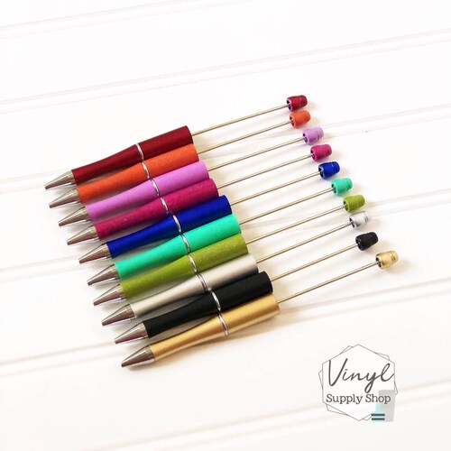Beaded Pen Blanks and Refills DIY Ballpoint Beadable Pens for Etsy