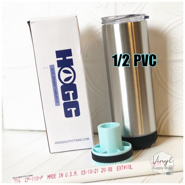 Cup Turner Adapter ONLY for Wireless Speaker Tumbler 2.0 Hogg/Stainless Steel Depot 22oz Bottle Adapter Glitter Epoxy Attachment 1/2 PVC #47