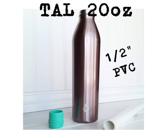 TAL Stainless Steel Tall Boy Water Bottle 18 oz, Black 