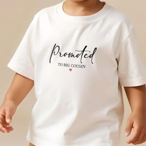 Gefördert zu Big Cousin Tshirt, Baby Ankündigung Tshirt, Big Cousin Baby Weste, Cousin Outift, Cousin Lätzchen, Baby offenbaren T-Shirt, Babypartygeschenk