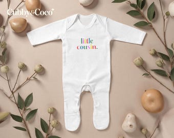 Little Cousin Tshirt, Gender Reveal Tshirt, Little Cousin Baby Vest, Cousin Outift, Cousin Babygrow, Baby Announcement Tee, Baby Shower Gift