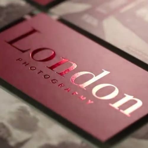 500 Foiled Silk Business Cards Calling Cards Plus Upgrades Etsy