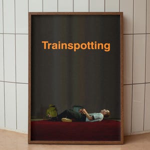 Trainspotting Movie Poster Digital Download – Retro Vintage Wall Art, 90s Film Print, Ewan McGregor Minimalist Poster, Printable Art