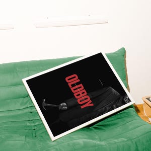 Oldboy Movie Poster Printable – Minimalist Korean Thriller Wall Art, Digital Download, Modern Home Decor, Minimalist Aesthetic Film Poster