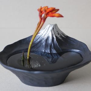 Ikebana-vaas Mount Fuji – vaas Japans bloemstuk – Made in Japan