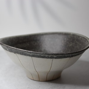 Handmade Shigaraki Ware Bowl: Japanese Wabi Sabi Ceramic Serving Bowl