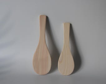 Hinoki Wood Ladle: Japanese Cypress Kitchen Utensil, Gentle Grip