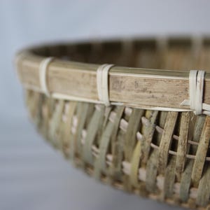 Handmade Bamboo Colander: Natural Kitchen Strainer, Rustic Decor image 9
