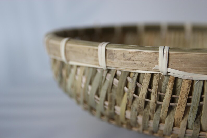 Handmade Bamboo Colander: Natural Kitchen Strainer, Rustic Decor image 9