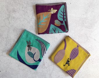 moritaMiW Gauze Handkerchief 25cm | Japanese Cotton Handkerchief | 100% Cotton Gauze Towel