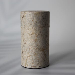 Made in Japan Natural Tea Canister – Large 200g Washi Paper Tea Tin | Japanese Paper-Wrapped Container for Loose Leaf Tea, Matcha, or Spices
